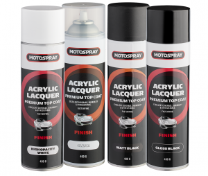 <strong>MOTOSPRAY ACRYLIC LACQUER </strong><br/>PREMIUM TOP COAT