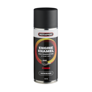 <strong>MOTOSPRAY ENGINE ENAMEL SATIN BLACK 400ML – MSEEBS400<strong>