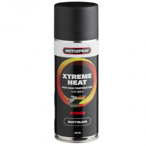 <strong>MOTOSPRAY XTREME HEAT<strong> MATT BLACK 400ML