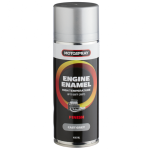 <strong>MOTOSPRAY ENGINE ENAMEL SPRAY <strong>CAST GREY 400ML